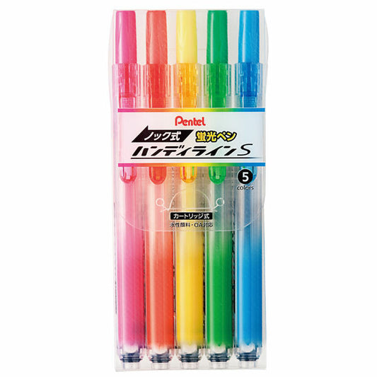 Pentel Handy-line S Highlighter 5-Color Pack